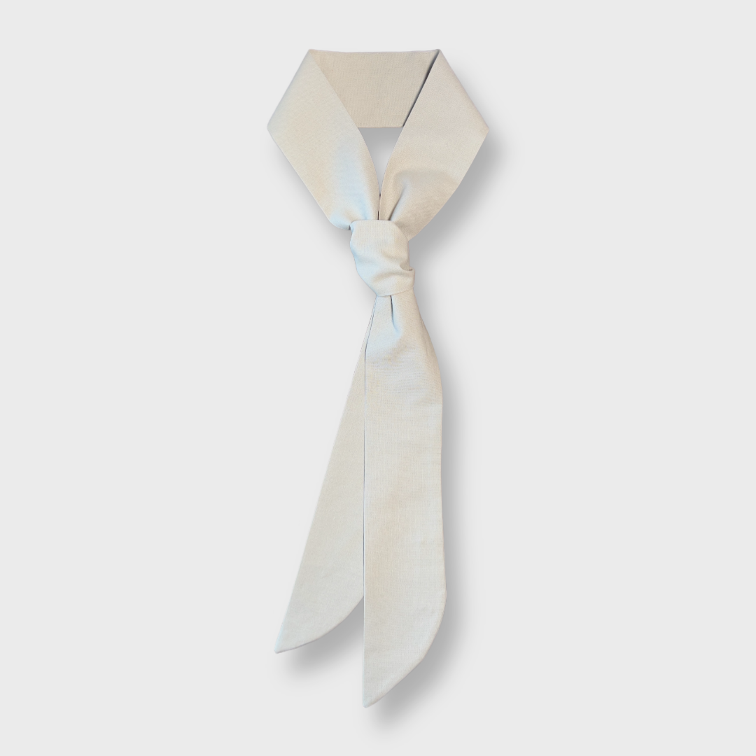 Foulard cravattino beige annodato - Golden Retriver 